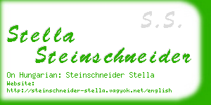 stella steinschneider business card